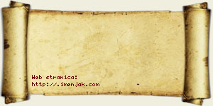 Hana Jakšić vizit kartica